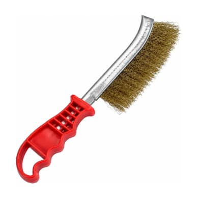 Escova de Aço Serralheiro Limpa Grelha Churrasqueira Tira Ferrugem Tinta Profissional