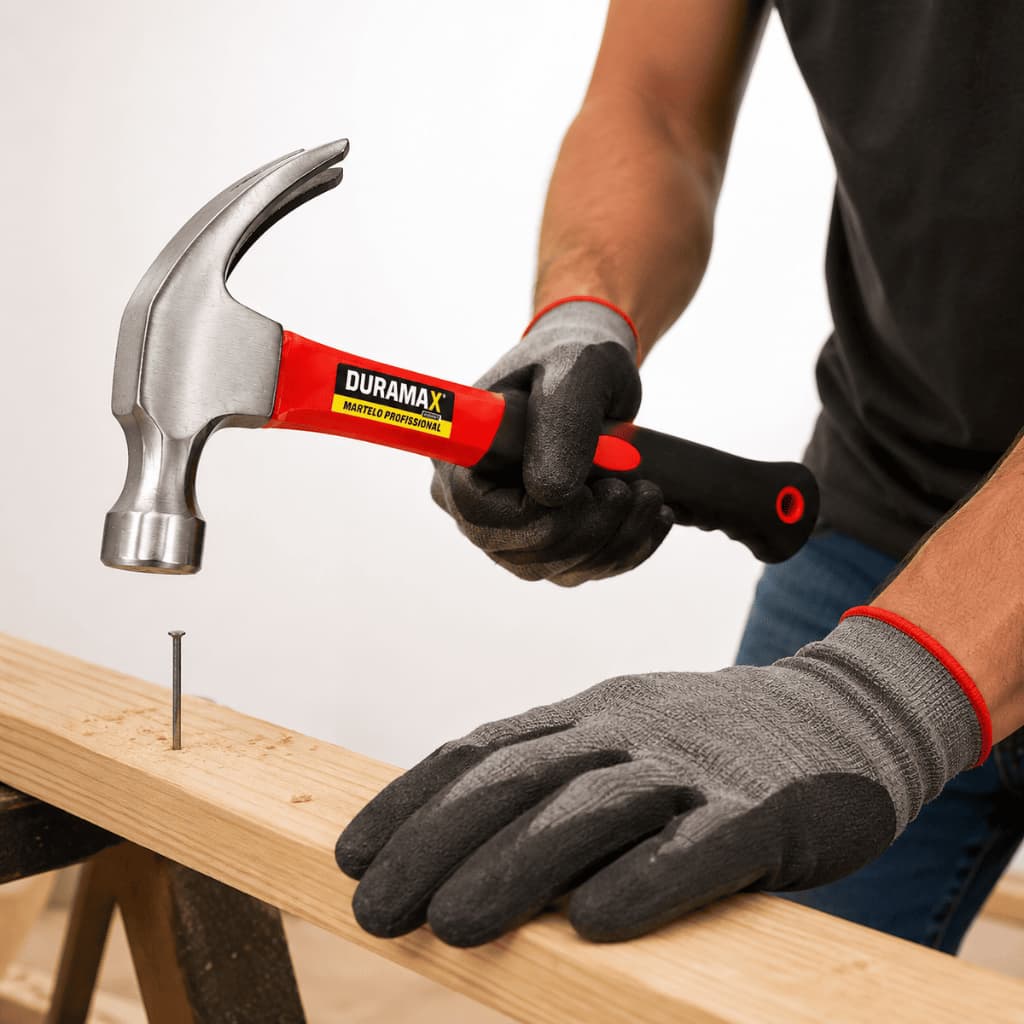 MARTELO PROFISSIONAL DURAMAX 550G  O Martelo Profissional Duramax é uma ferramenta resistente e prática, indicada para t
