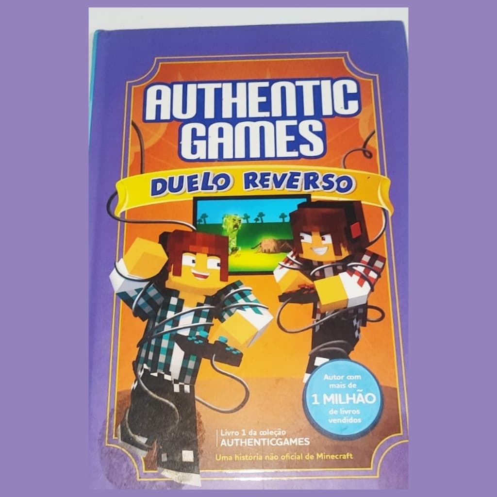 Livro Authentic Games Duelo Reverso Volume 1 Marco Tulio Astral Cultural Minecraft Youtuber Usado Infantil
