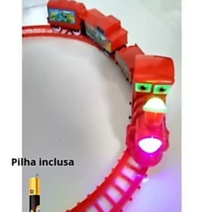 Brinquedos menino e menina Trenzinho infantil com luz e som  trem  pilha inclusa