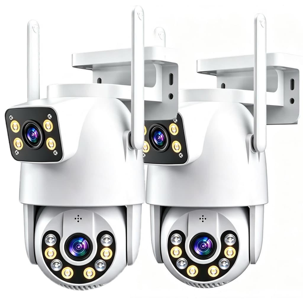 KIT2 Camera Segurança Ip A31 A8 Prova D'agua Lente Dupla Wifi App V3 Prova Dagua Security Cameras