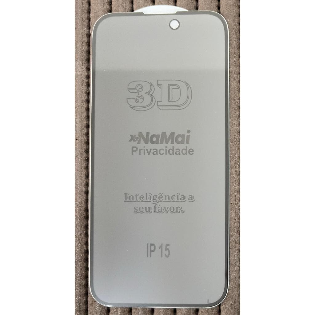 Película compatível com Iphone 15 de Vidro 3D Privacidade