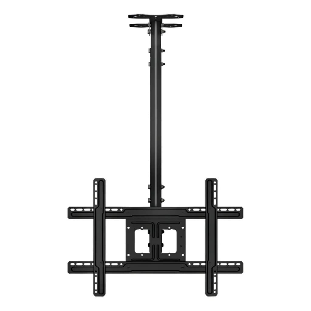 Suporte Giratório Inclinável de Teto para TV, 26" a 75", Suporte Até 68kg, Giro 30°, Ajuste de Altura, Preto, A05V6, ELG