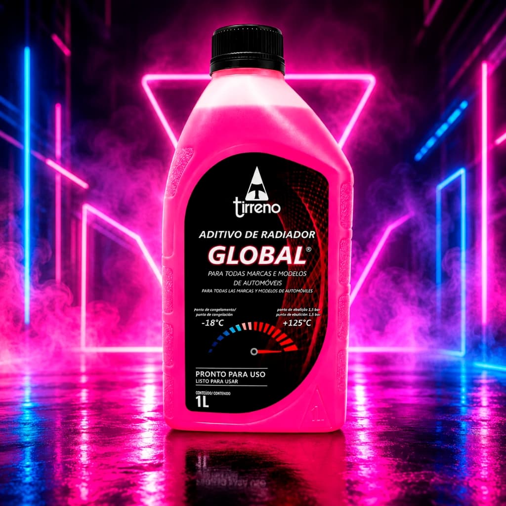 Aditivo Radiador Orgânico Rosa Global Tirreno NBR 13705