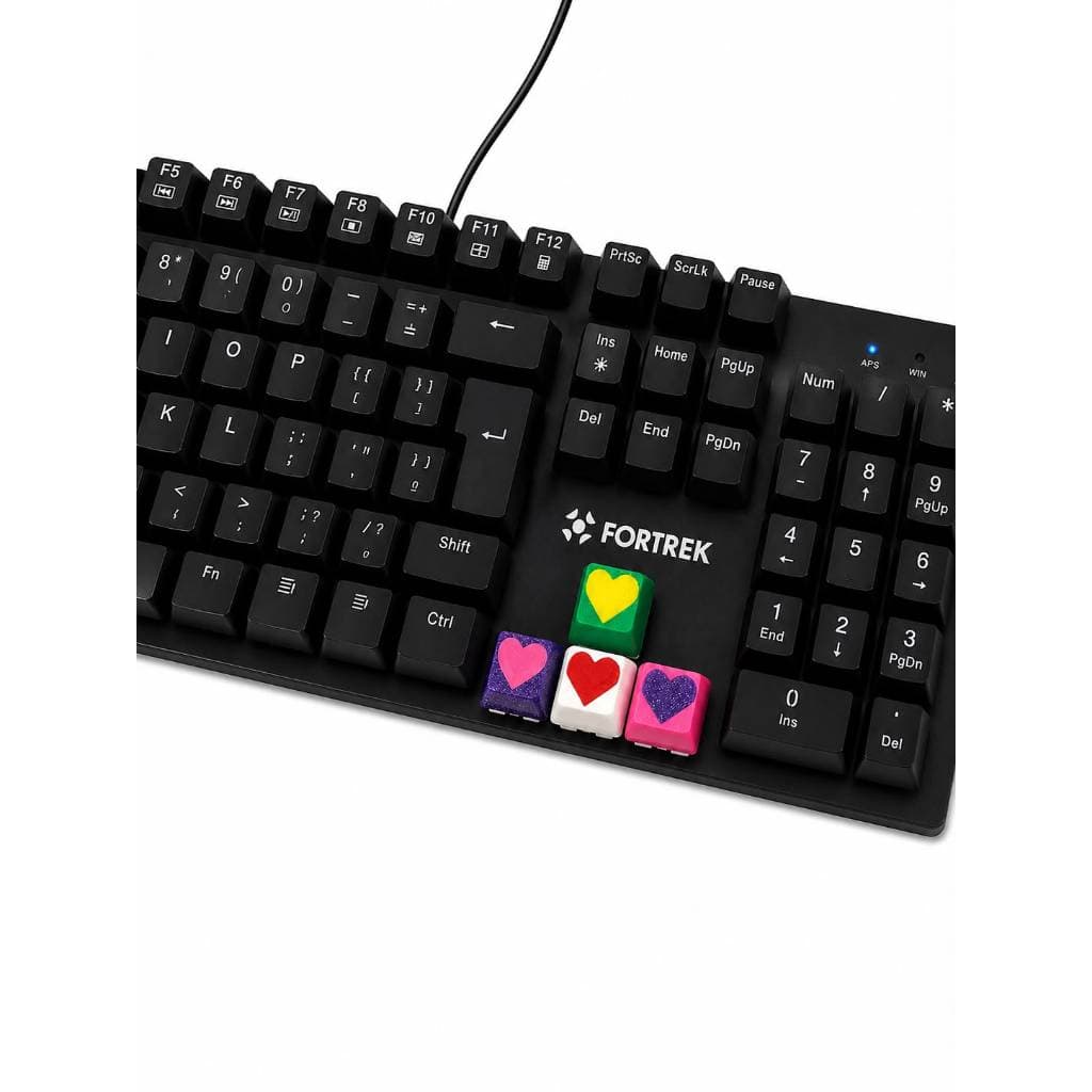 Keycap Coração Love Amor Kit com 4 compativel Cherry MX Teclado Mecânico Gamer Geek