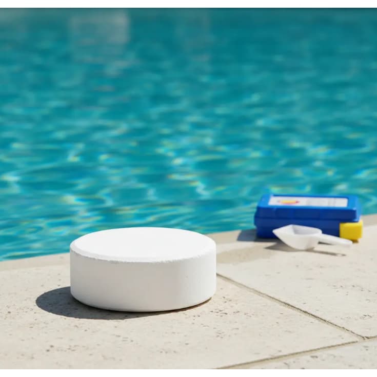 PASTILHA ATIVO 95% CONCENTRADO TABLETE 200G LIMPEZA DE PISCINAS EM DOSADOR FLUTUANTE MARGARIDA