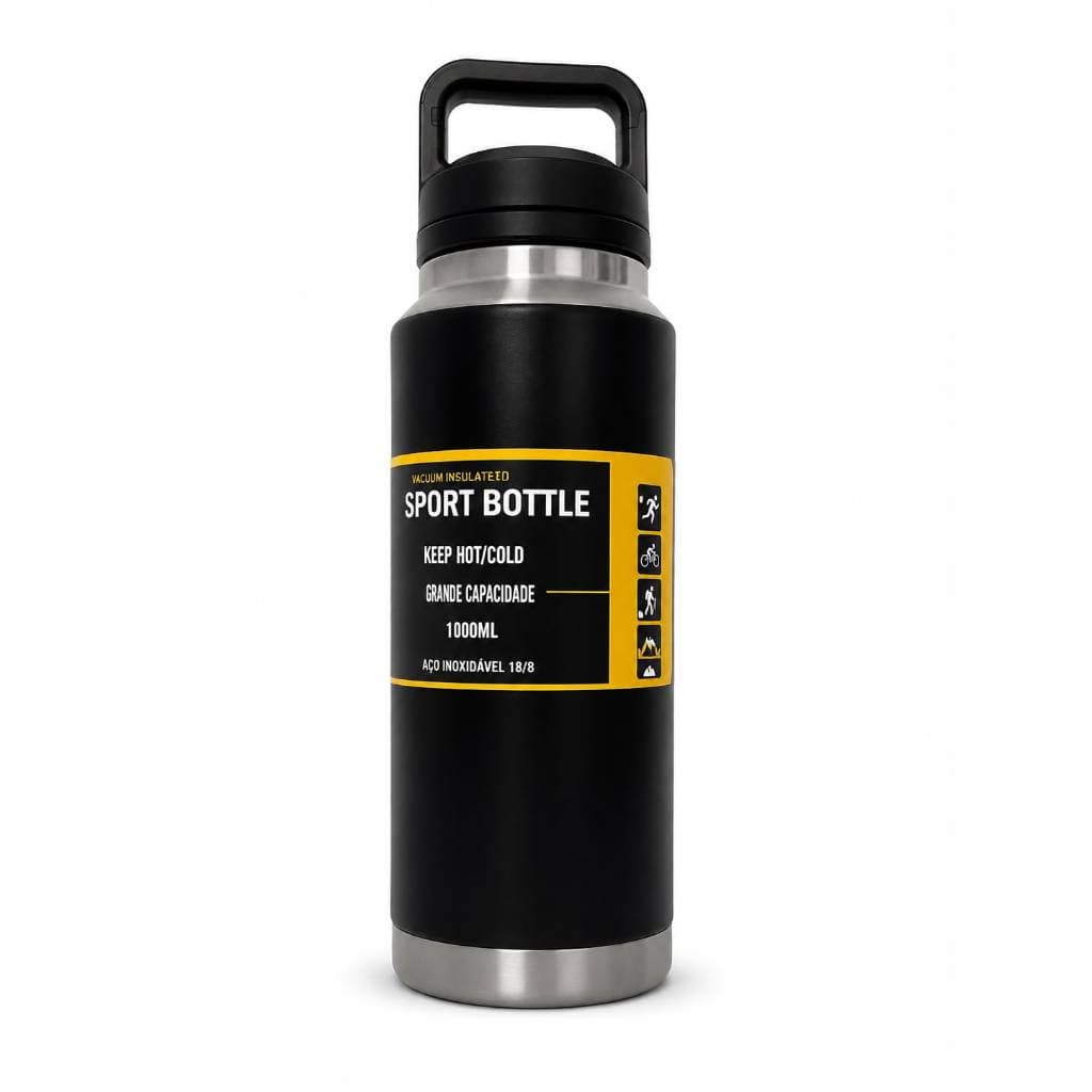 Garrafa Térmica Aço Inox 1100ml Sport Bottle Grande Parede Dupla Vácuo