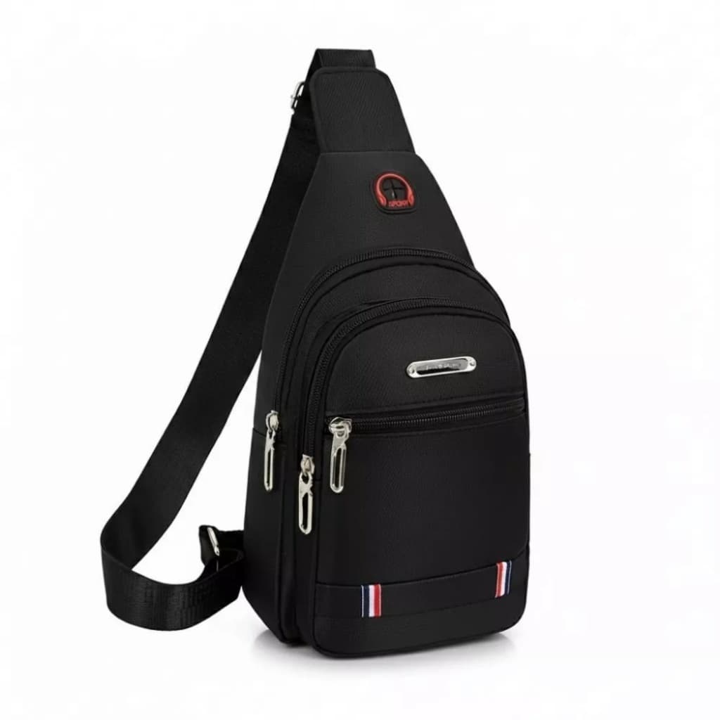 Bolsa Mochila de Ombro Transversal Masculina Antifurto Impermeável Ajustável