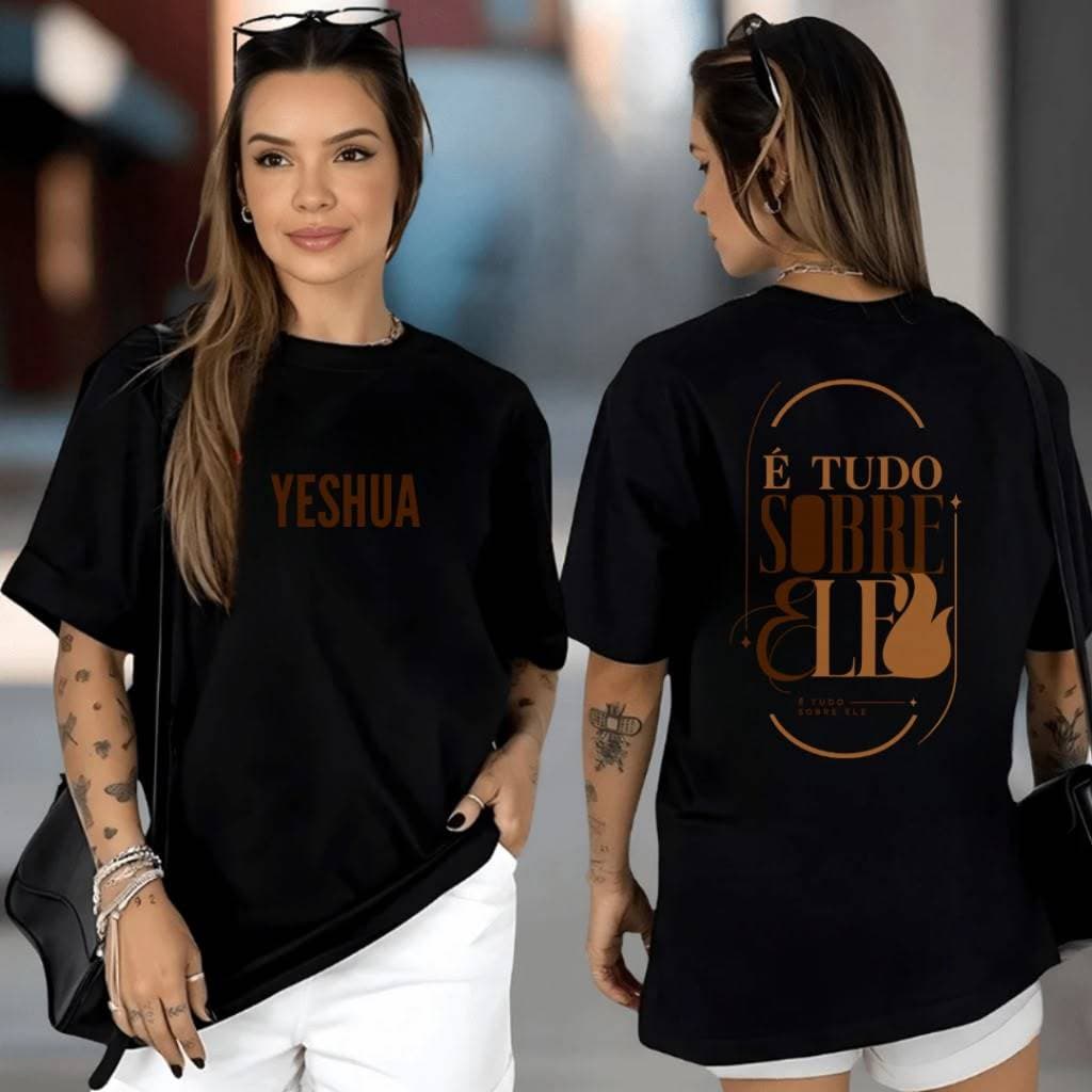 Camiseta Feminina Marrom GG - Não Encolhe, Não Desbota, Linha Premium
