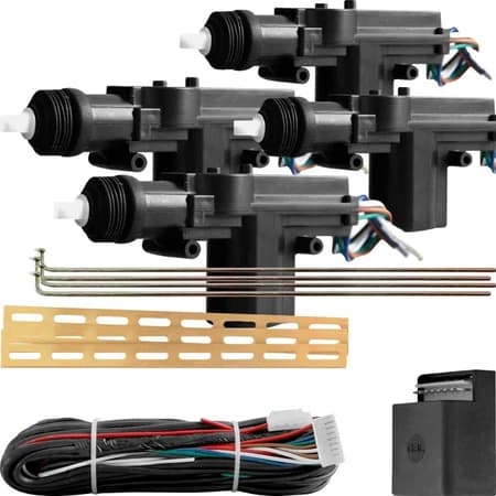 Kit trava elétrica universal 4 portas 12v espaguete