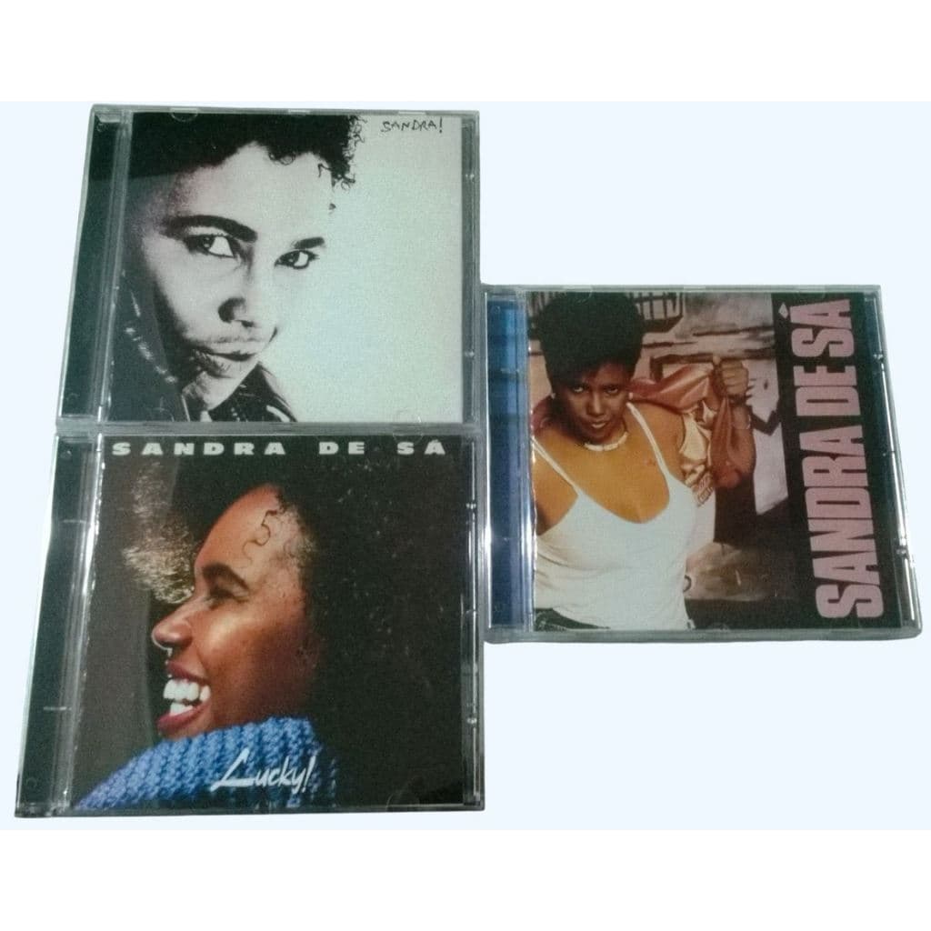 BOX 3 CDS SANDRA DE SÁ 1988/ SANDRA DE SÁ - SANDRA! 1990/ SANDRA DE SÁ - LUCKY! 1991 (REMASTERIZADOS FAN-MADE)
