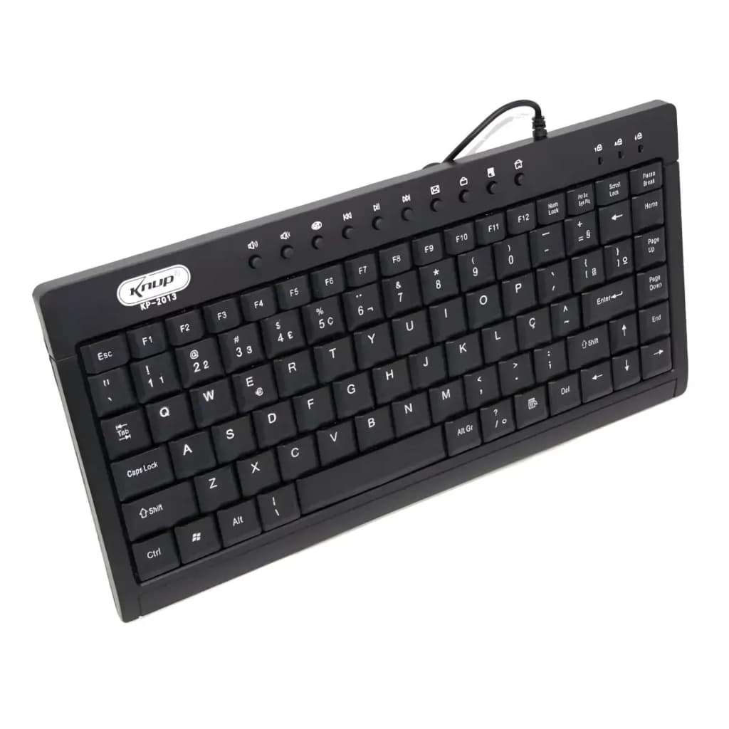 Mini Teclado Multimídia Usb Abnt2 Compacto P/ Pc E Notebook