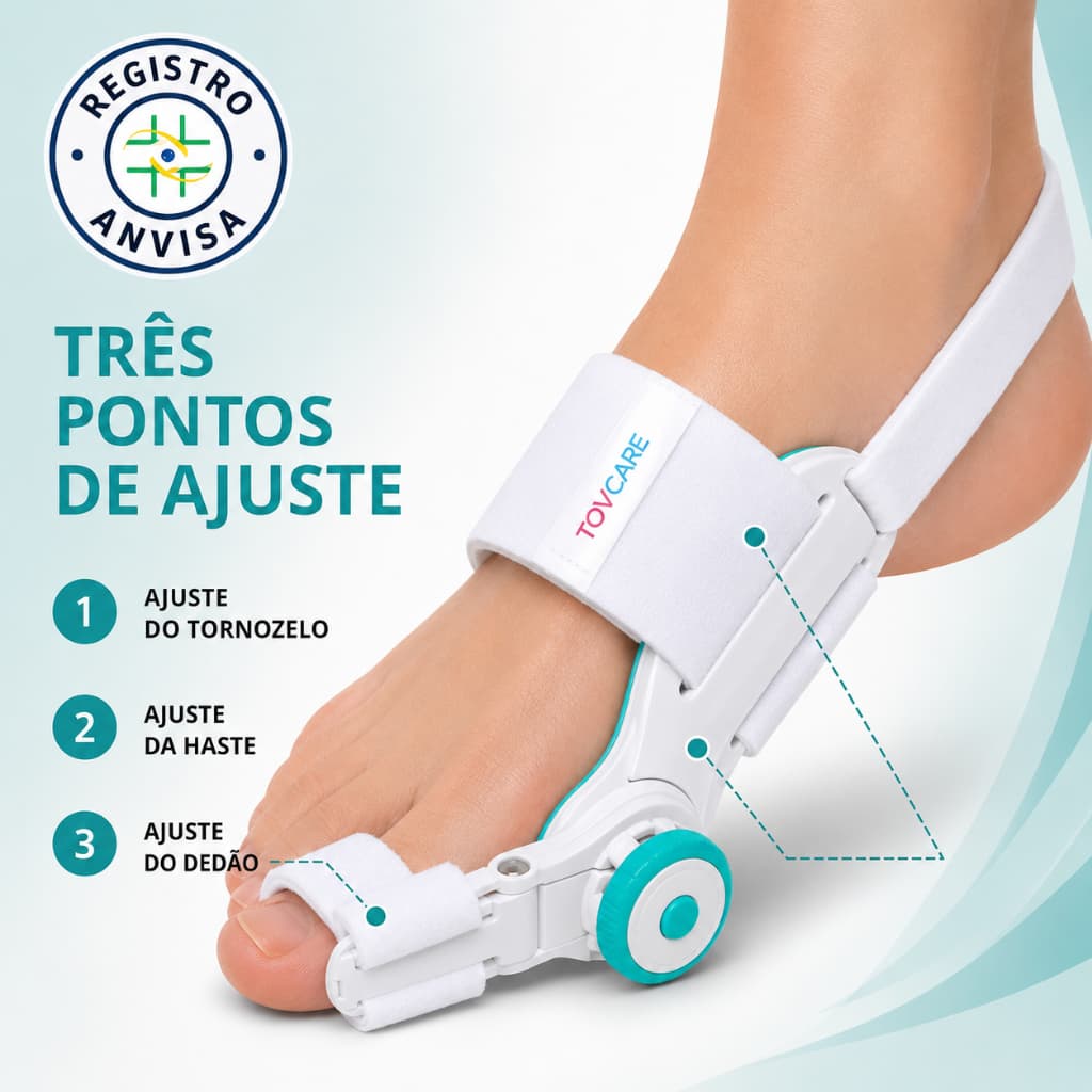 Corretor de Joanete Ajustável Hálux Valgo ANVISA