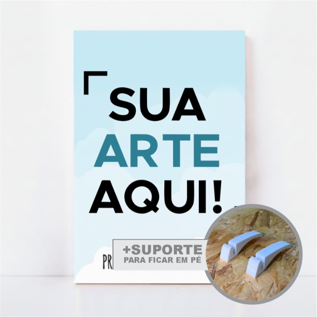 Placas Decorativas PERSONALIZADO Com Suporte - Decoração de Parede - SUA ARTE Personalizada