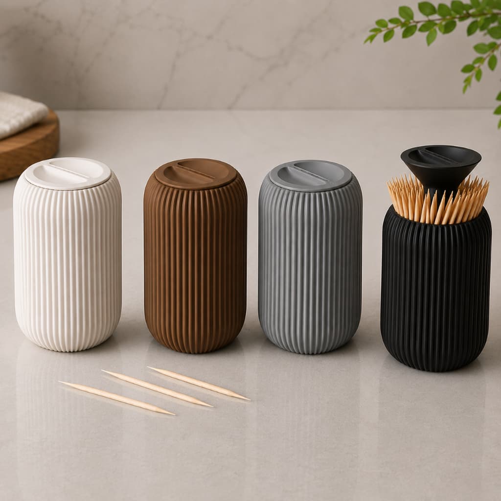 Porta Palitos Minimalista Dispenser Para Mesa E Cozinha