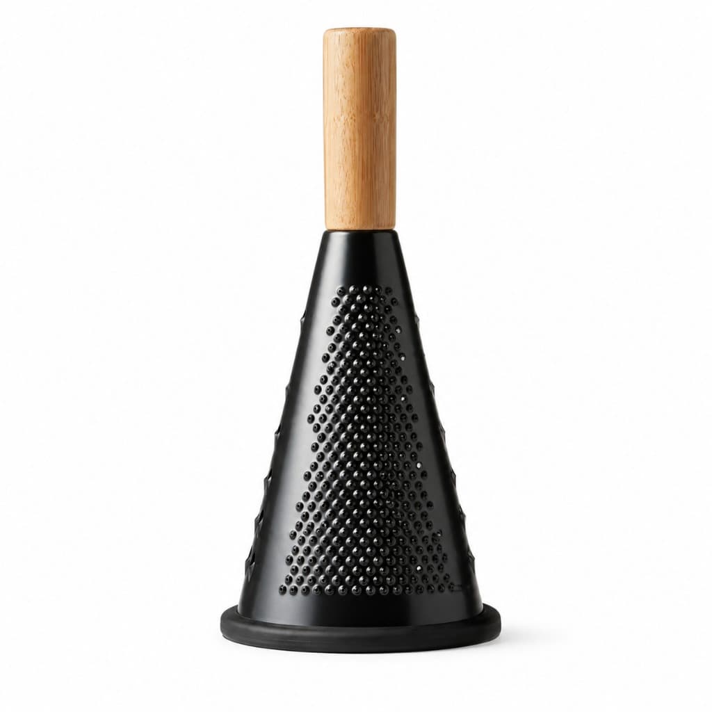Ralador Cone 3 Faces Bambu e Aço Inox 24,5 cm Multifuncional CK7759