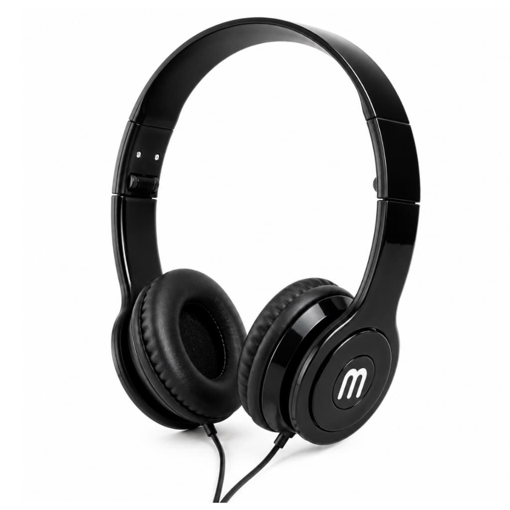 Fone de Ouvido com Fio P2 Estéreo Dobrável Ajustável Almofadado para Celular PC Notebook Table