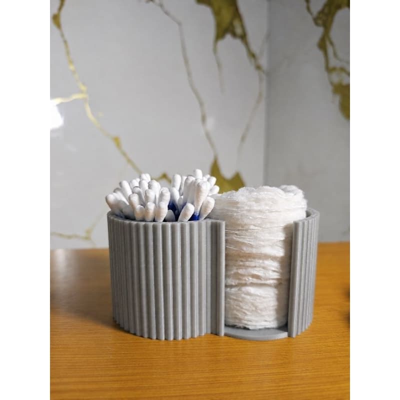 Porta Cotonetes e Algodão - Elegância e Praticidade, Fácil de Limpar