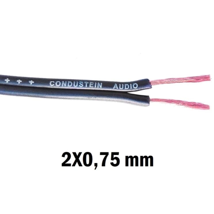 Fio Paralelo Condustein 2X0,75 mm - Cobertura Preto