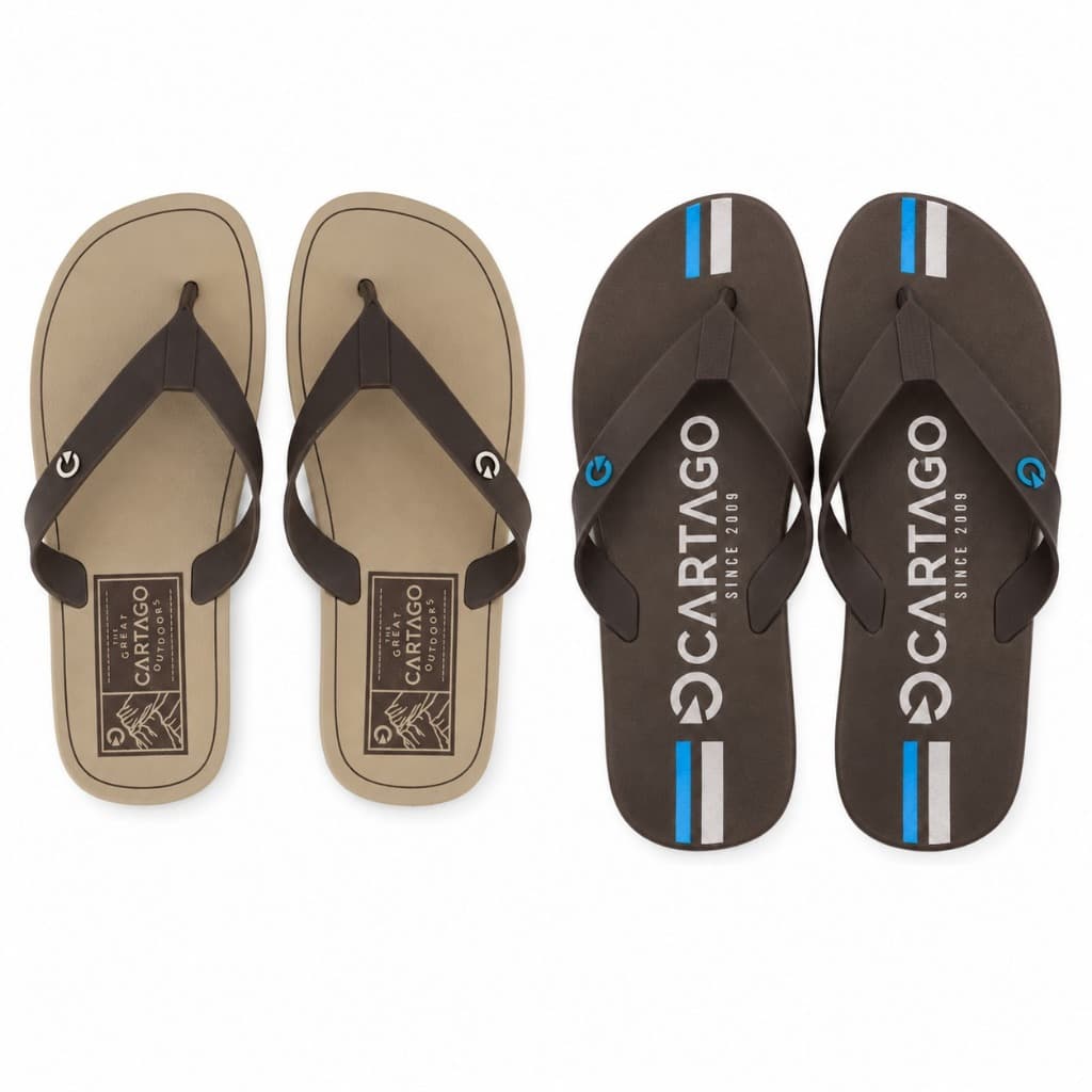 Chinelo Cartago Atlanta Masculino Original Confortável Casual Praia Dia a Dia Leve Resistente