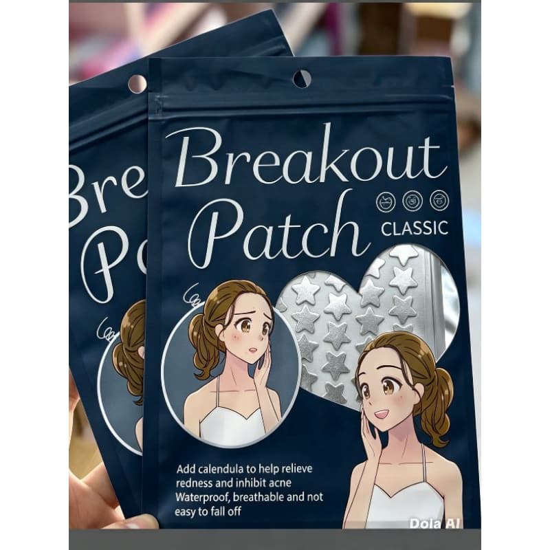 Breakout Patch Estrelas – Adesivos para Tratamento e Remoção de Espinhas