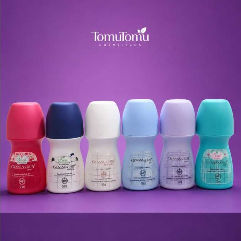 Desodorante Roll-On Giovanna Baby 50ml Antitranspirante 48h Diversas Fragrância