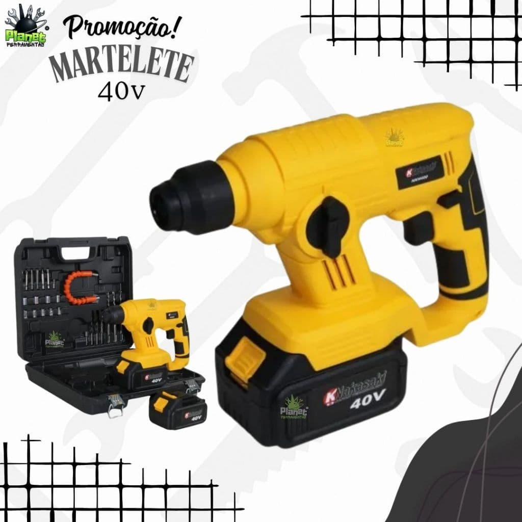 Martelete Rotativo a BVateria 40v