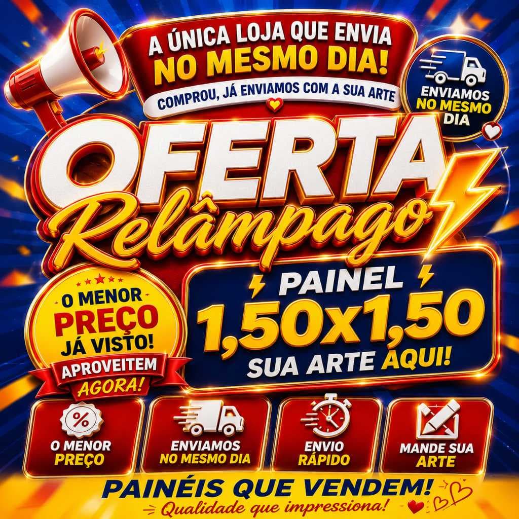 Painel Redondo em Tecido Sublimado 1,50m X 1,50m SUA ARTE PERSONALIZADO