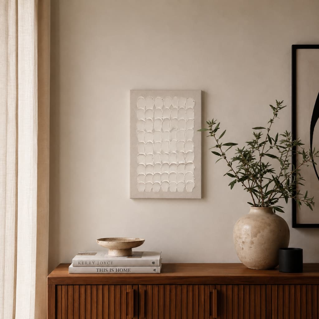 Quadro Texturizado em Relevo 3D Pinçeladas 30 x 40cm artesanal