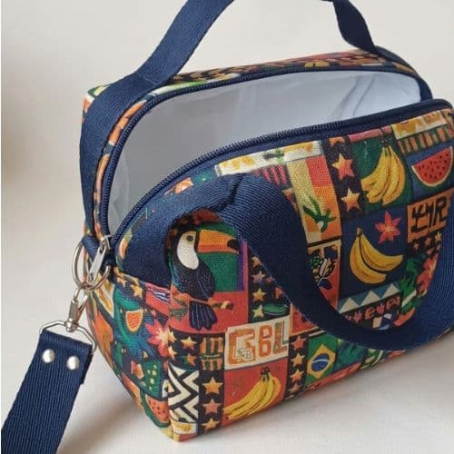 Bolsa Térmica com Alça Regulável Impermeável Lanche Bebida com Isolamento Térmico Bolsa Marmita