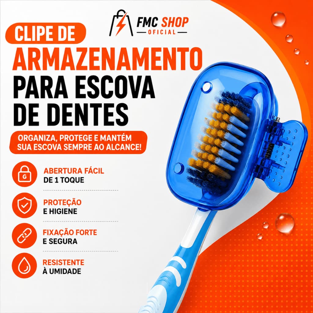 Capa Protetora Universal Escova De Dentes Case Anti-Poeira Portátil Organizador Viagem Camping (COR AZUL)