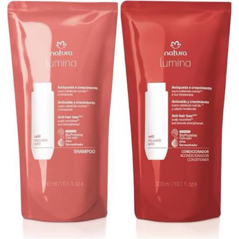 Linha Natura Lumina Refil  Estimulante Antiqueda e Crescimento – 300 ml