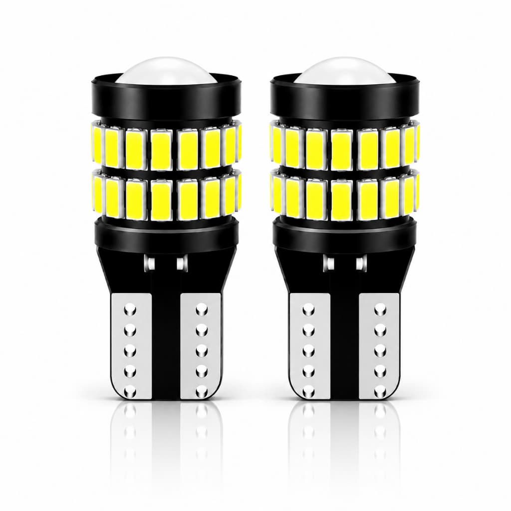 Par Lâmpadas LED T10 Projetor Pingo 6000K - Branco Frio, Instalação Fácil, Baixo Consumo
