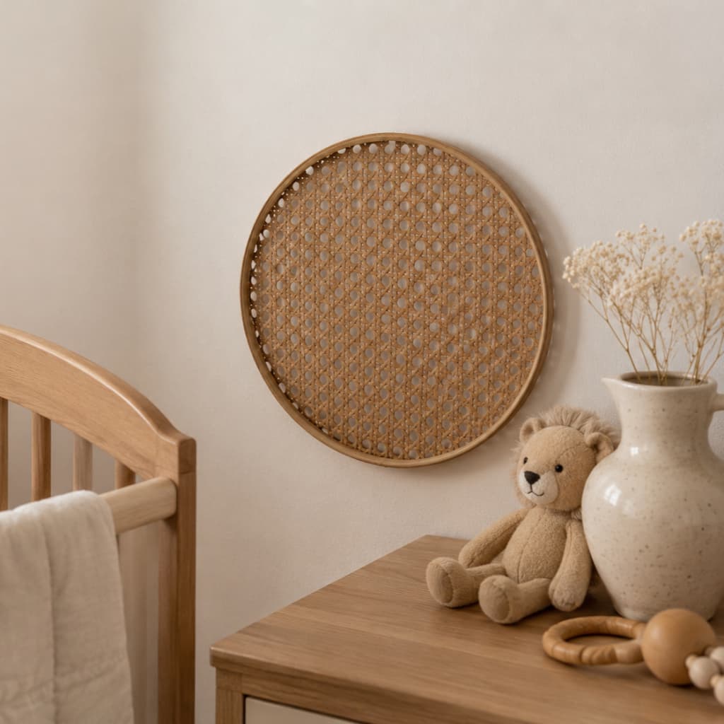 Aro de Palha de Plastico 25cm Item Decoração Parede Mesa Design Decorativo