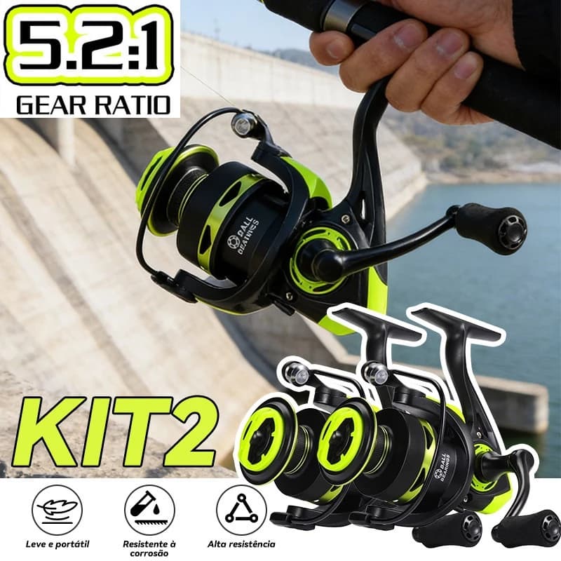100kg Max Metal Carretilha De Pesca Com 5.2 : 1 HE7000 Alta 10kg Max Molinete De Pesca Molinete Sports Pitching Pes