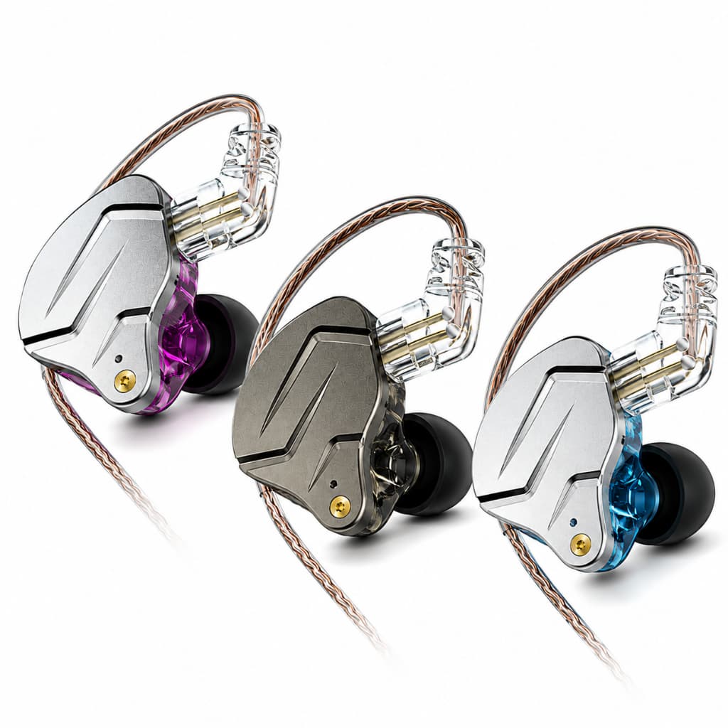 KZ Zsn Pro Fones De Ouvido Intra-Auriculares Com Fio Metal HiFi Sport Cancelamento De Ruído Monitor Audio