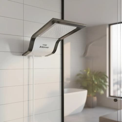 Chuveiro Ducha Fame Intense Branco - Grafite 220v 7800W
