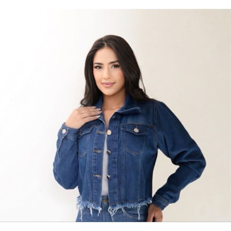 Jaqueta jeans feminina