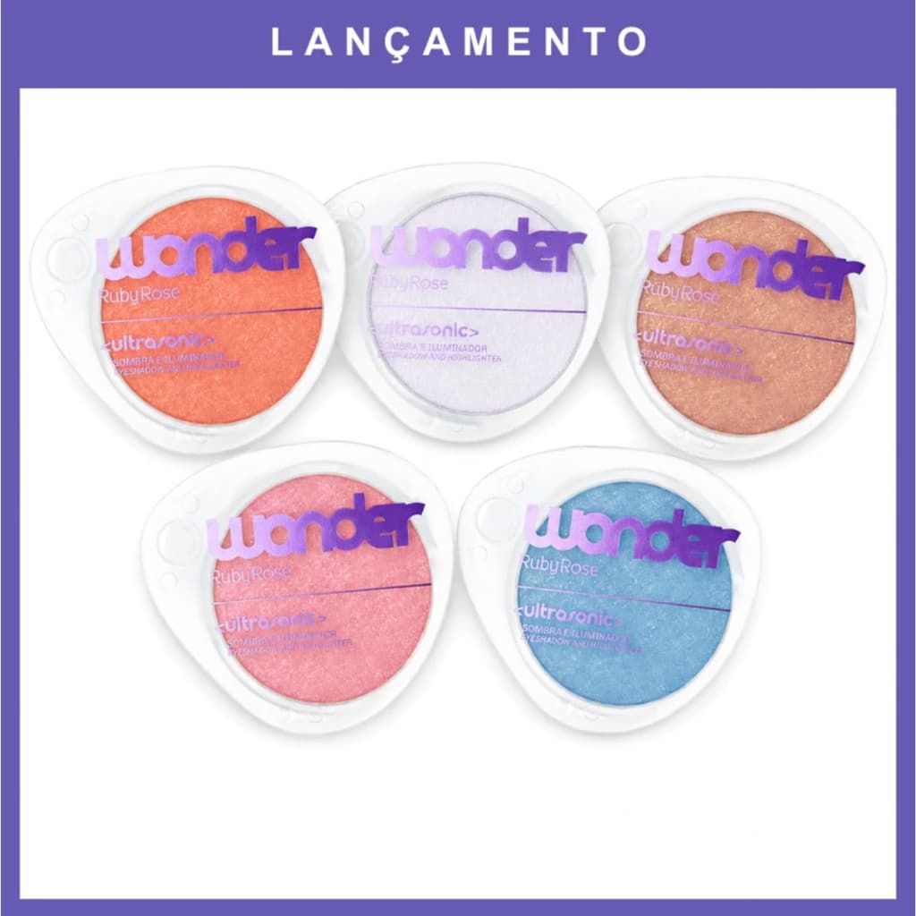 Sombra E Iluminador Ultrasonic Linha Wonder Ruby Rose
