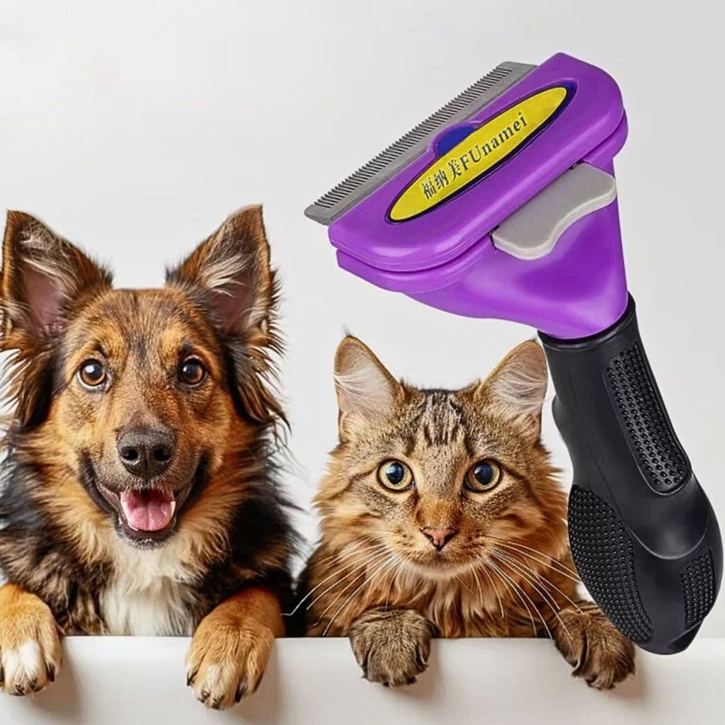 Escova Removedor Rasqueadeira Pelos Tira Tosa Cão Gatos Pets