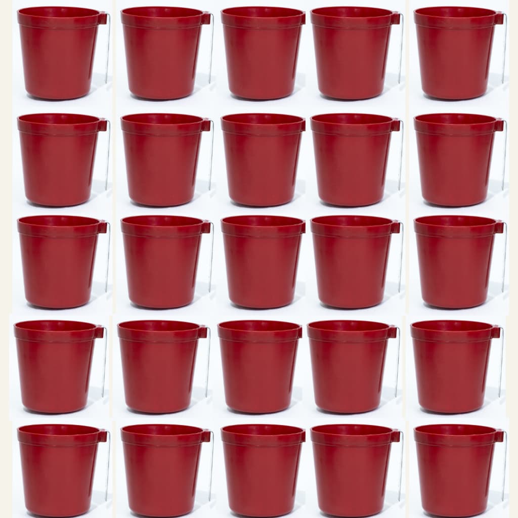 12 caneco vermelho comedor e bebedor para Galo
