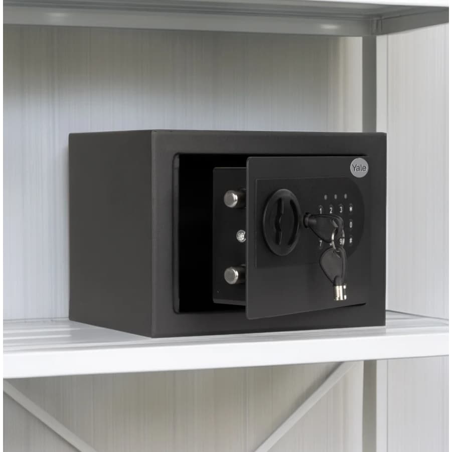 Cofre Digital Essential Mini Eletrônico Senha Chave Motorizado 25x35x30cm Yale