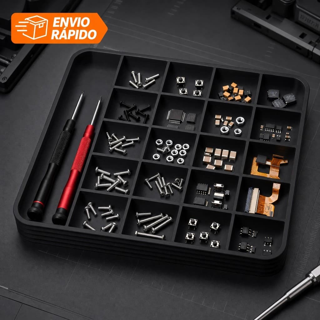Bandeja Organizadora de Parafusos e Peças – 21 Compartimentos | Desmontagem Notebook e Máquinas