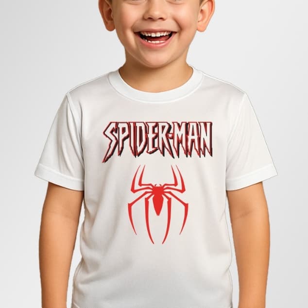 Camiseta Infantil Dry Heróis Batman Superman Homem Aranha Flash