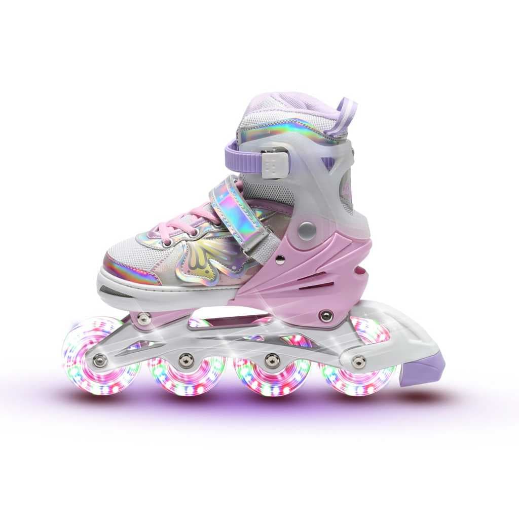 🛼✨ PATINS DE LED – DIVERSÃO, ESTILO E MUITO BRILHO! KIT DE PROTEÇAO✨🛼
