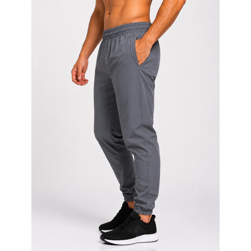 Calça Elastica De Elastano Masculina Bolsos Laterais Tecido Elastico Treino Corrida Casual