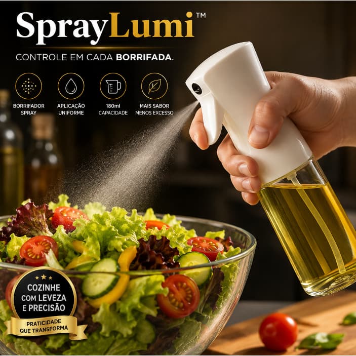 SprayLumi™ - Galheteiro Compacto Com Borrifador Oleos Vinagres 180ml Pratico Durable Sortido