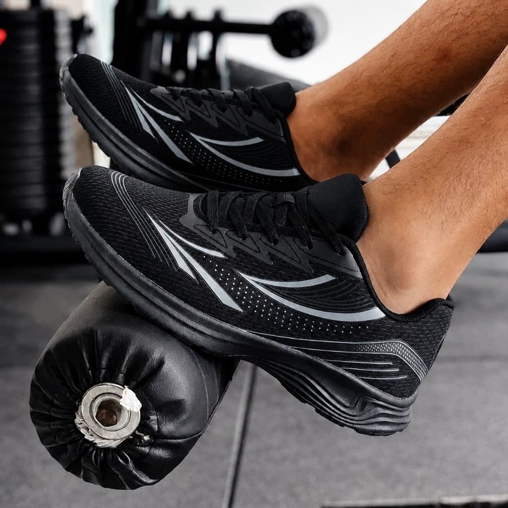 Tênis Running Esportivo Unissex Conforto Extremo Respirável Solado Antiderrapante Caminhar e Corre