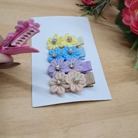 Presilhas Florzinha Bebê RN até 2 Anos Antideslizante 3,5cm