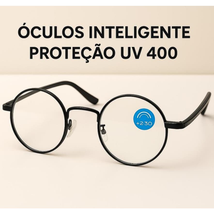 Oculos De Grau Descanso Gamer Astigmatismo Redondo Metal Veja o Futuro com Clareza